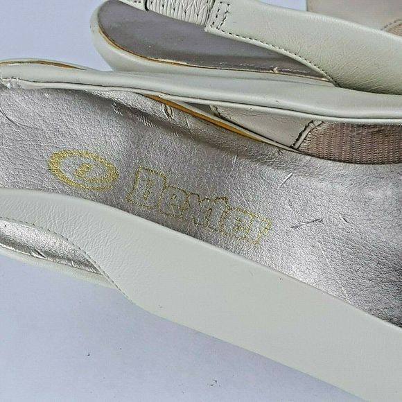 Dexter Slingback Cream Leather Heels Strap - Picture 5 of 5
